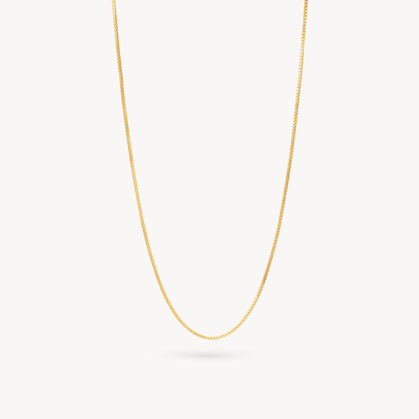 Thin Box Chain Gold