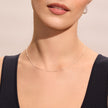 Thin Box Chain on model