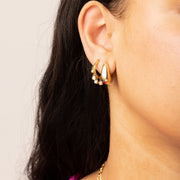 Tiffany Hoop Earrings on model