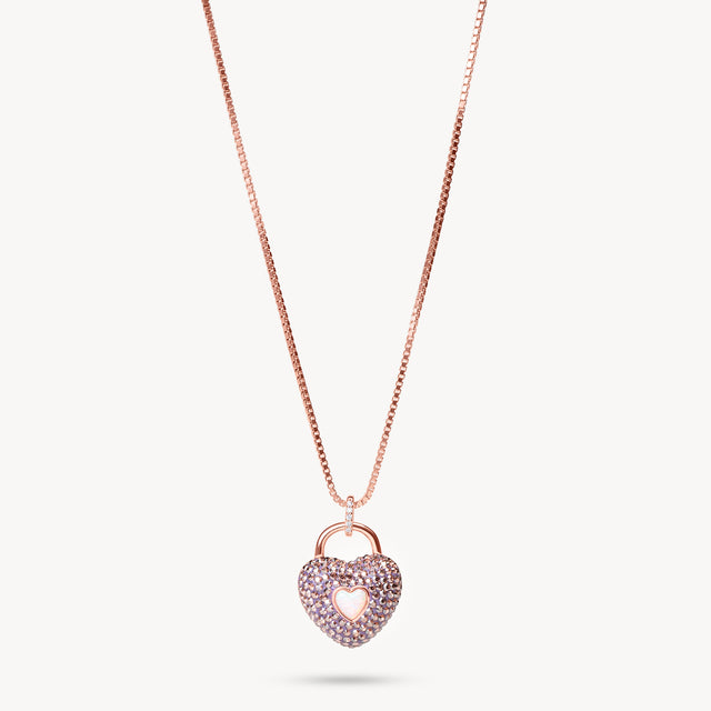 Tutu Sparkle Heart Pendant Necklace