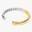 Two-Tone Bangle Bracelet open