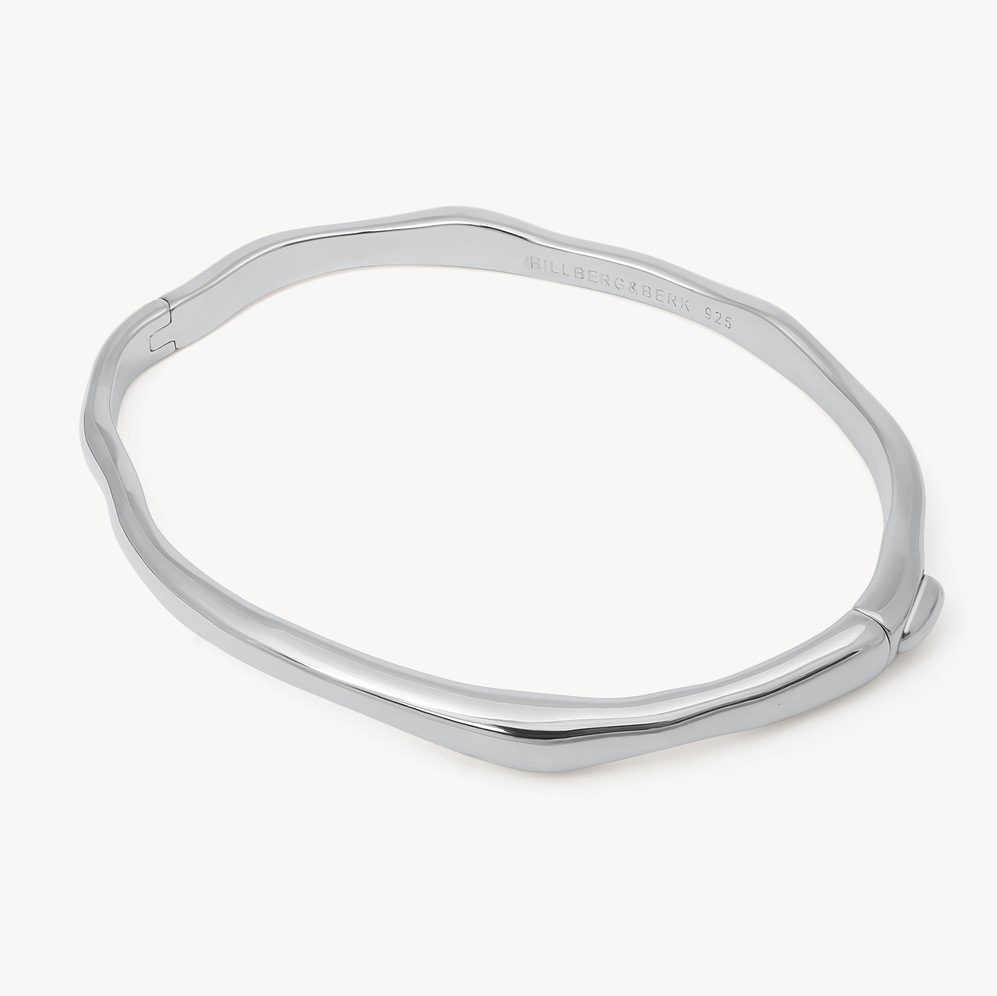 Silver Wave Cuff Bracelet