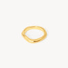 Gold Thin Wave Ring