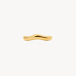 Gold Thin Wave Ring 