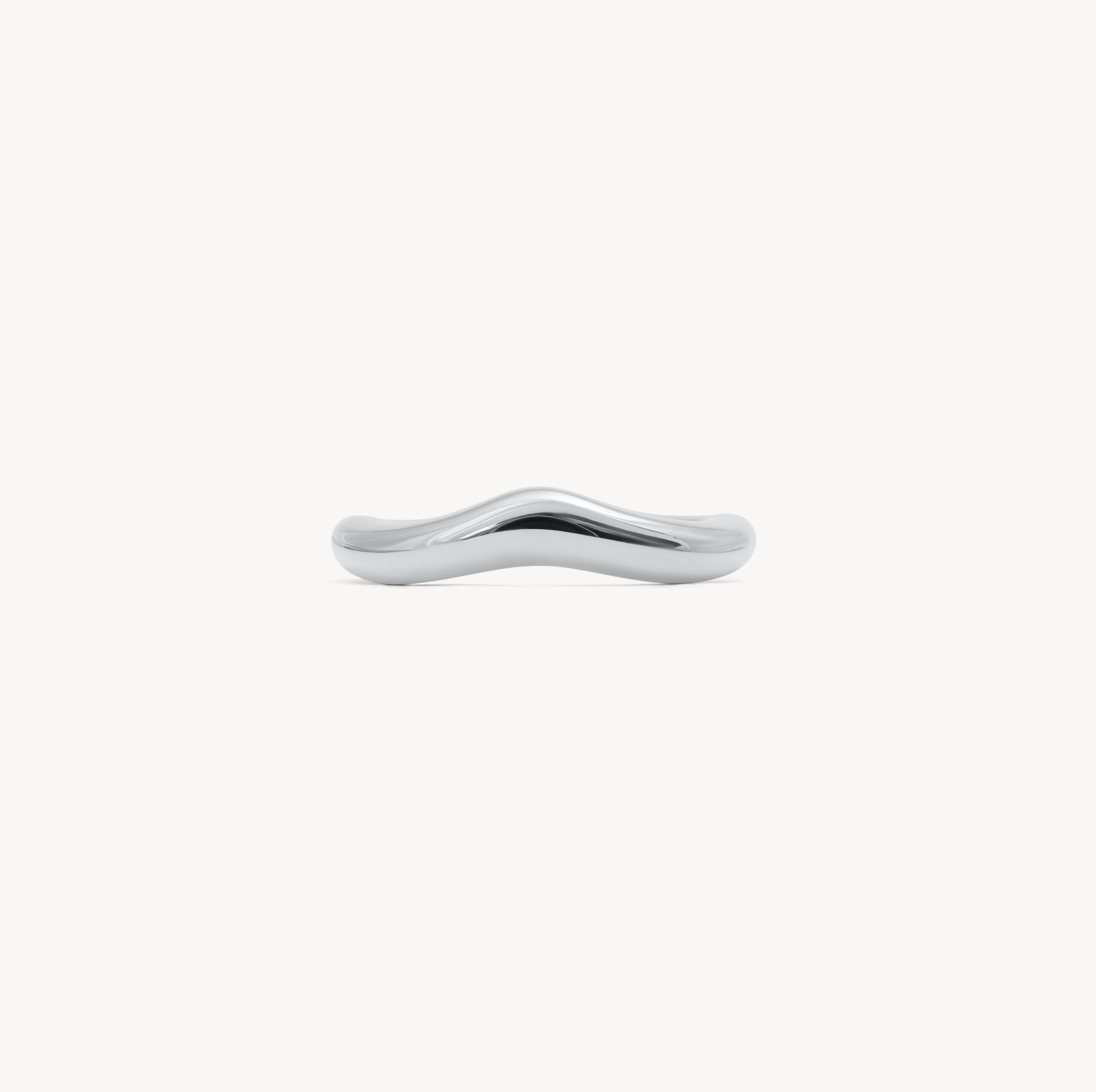 Silver Thin Wave Ring