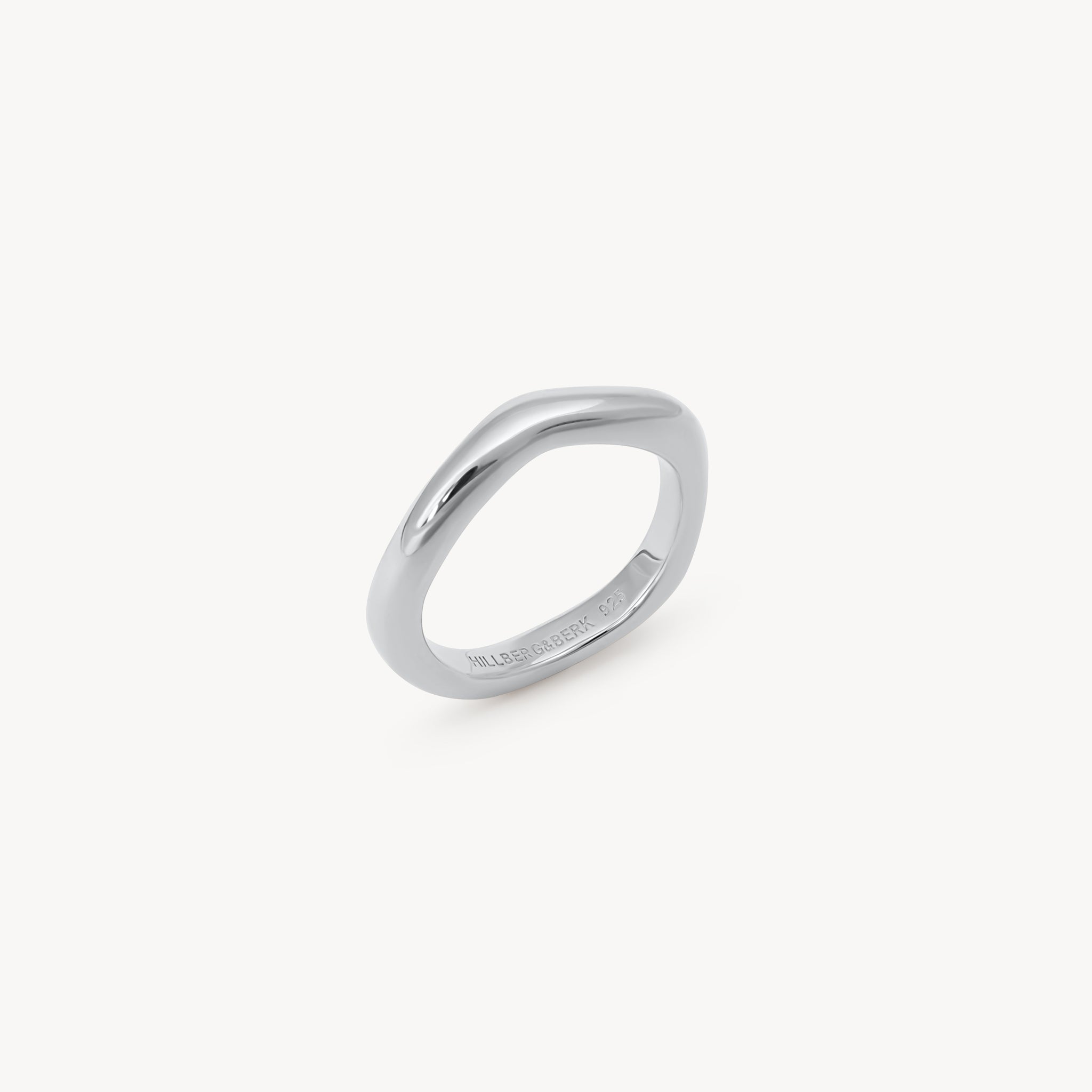 Silver Thin Wave Ring