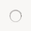 White Sparkle Stacker Ring
