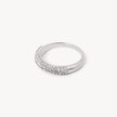 White Sparkle Stacker Ring