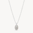 White Sparkle Pebble Necklace