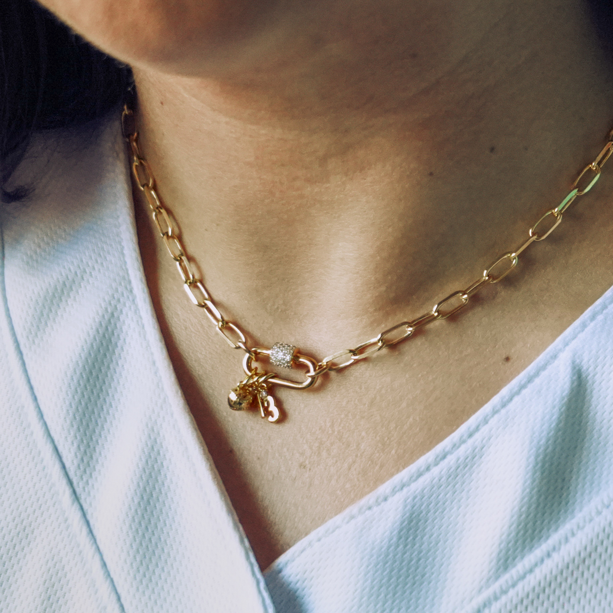 14k Gold Vermeil Number Charm