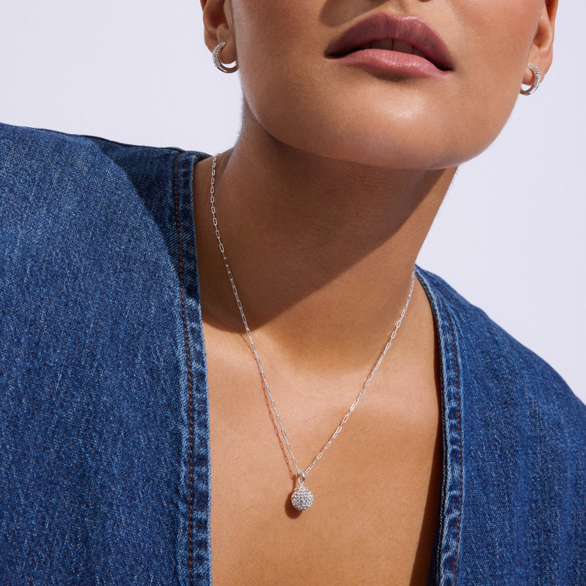 Sparkle Ball™ Clip Chain Necklace