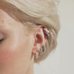 Birthstone Always On Sparkle Hoop Earrings on model video