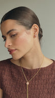 Large and Medium Desert Rose Sparkle Ball™ Stud Earrings on model video
