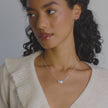 White Drift Sparkle Necklace video