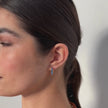 Capri Blue Always On Sparkle Hoop Earrings on model video