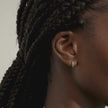 Extra Small Pavé Hoop Earrings on model video