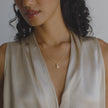 Soft Gold Sparkle Pebble Necklace video