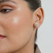 Large Sparkle Ball™ Stud Earrings in Rose Gold on model video