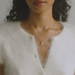 Rose Gold Sparkle Pebble Necklace video