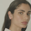 Mini H&B Pink Sparkle Ball Studs