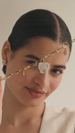 Multi-Station Charm Necklace Gold on model video