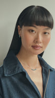 Astral & Black Sparkle Reversible Hoop Earrings video showing Astral Side