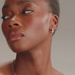 Adore Bezel Hoop Earrings Rose Gold video