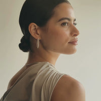 Large Pavé Hoop Earrings video