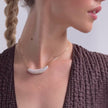 Champagne Curved Sparkle Necklace video