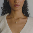 Dancing Queen Sparkle Pebble Charm Necklace on video