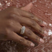 Champagne Sparkle Wave Ring on model video