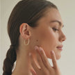 Medium Pavé Hoop Earrings video