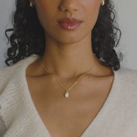 Dancing Queen Sparkle Pebble Charm Necklace on video