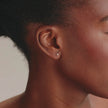 Lab Diamond Mini Bezel Stud Earrings video