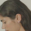 Medium H&B Pink Sparkle Ball™ Stud Earrings