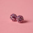 Raspberry Disco Medium Sparkle Ball™ Stud Earrings