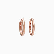 Small Hoop Earrings in Rose Gold