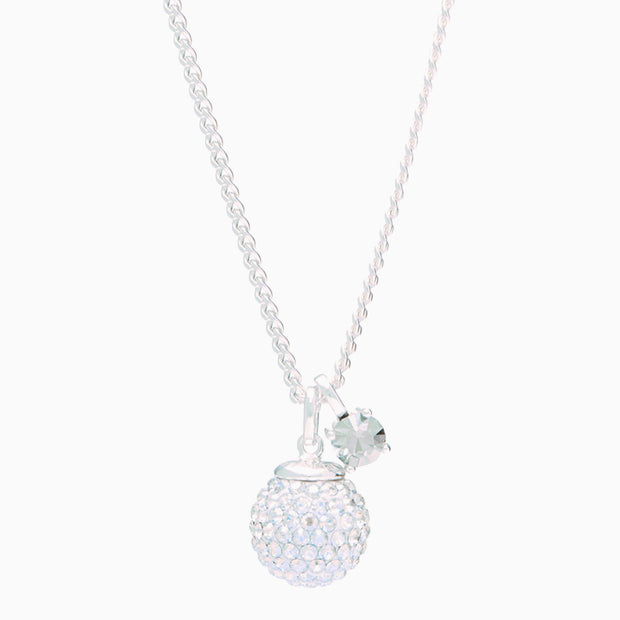 Birthstone Sparkle Pendant Necklace April Moonlight Crystal
