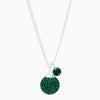 Birthstone Sparkle Pendant Necklace May Emerald Crystal