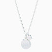 Birthstone Sparkle Pendant Necklace October Opal Crystal