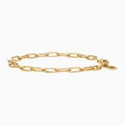 Emily Paper Clip Chain Bracelet Gold