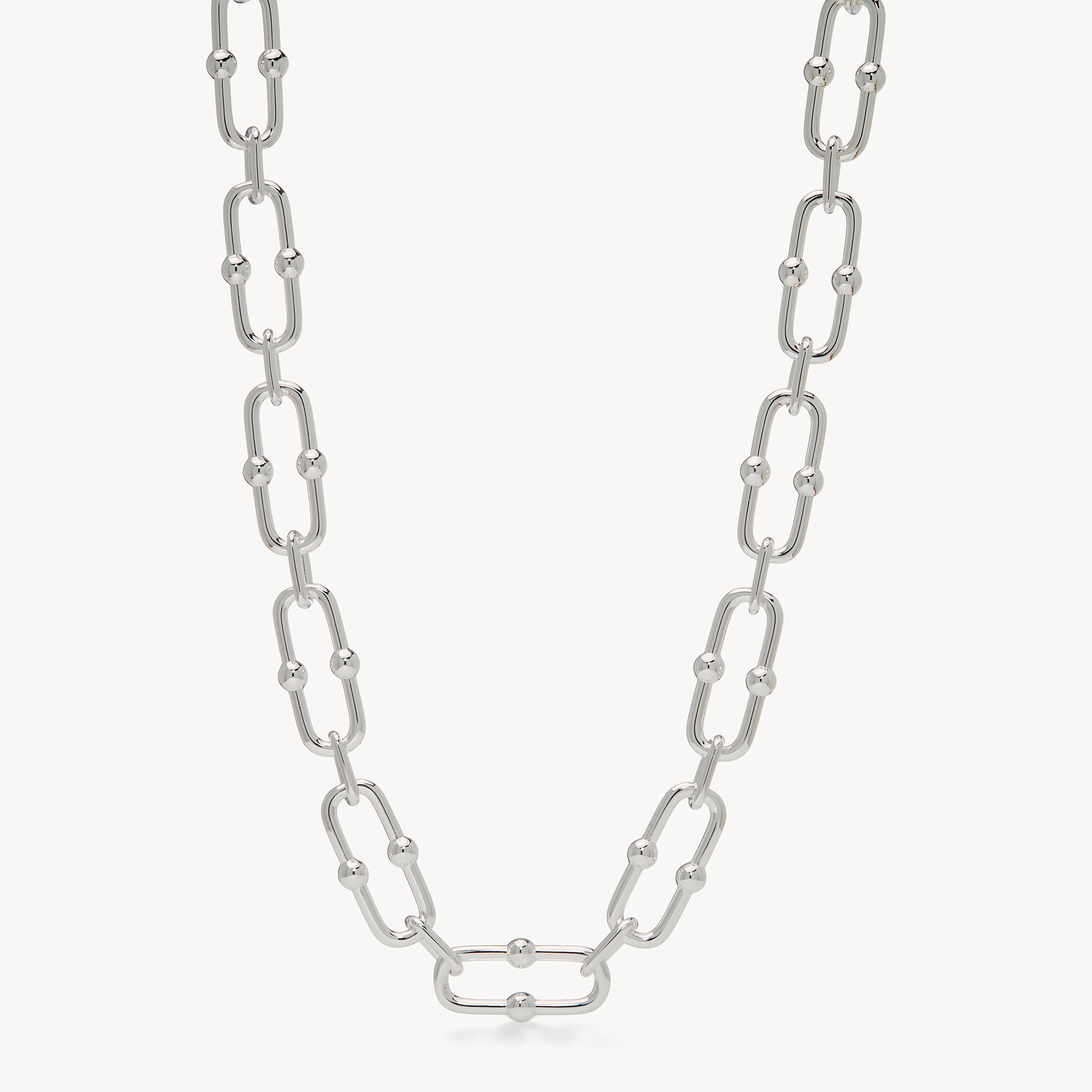 Gemma Statement Necklace Silver