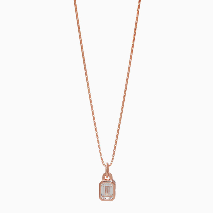 Laura Pendant Necklace Rose Gold