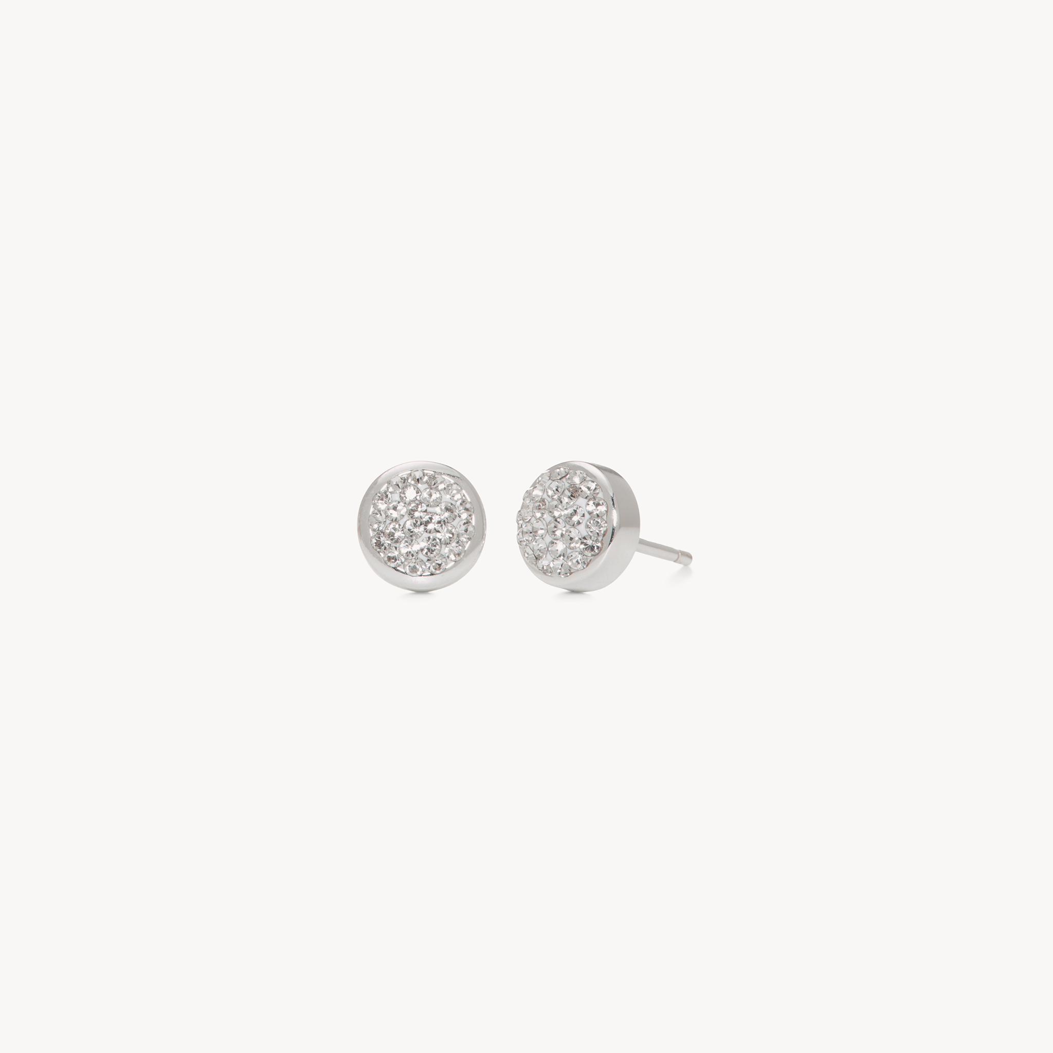 Sparkle Bezel Stud Earrings