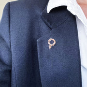 Rose Gold Flower IWD Pin