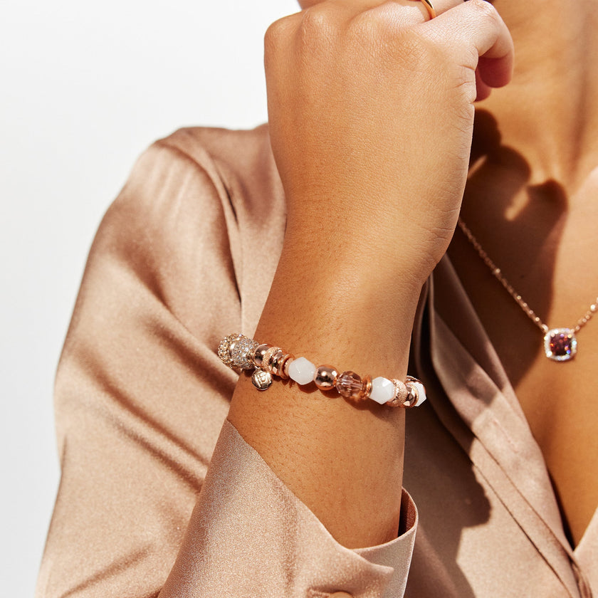 Rose gold sparkly bracelet discount