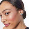 10mm Birthstone Sparkle Ball™ Stud Earrings March on model