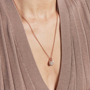 Sparkle Ball™ Cluster Pendant Necklace Rose Gold on model