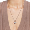 Sparkle Ball™ Cluster Pendant Necklace White on model