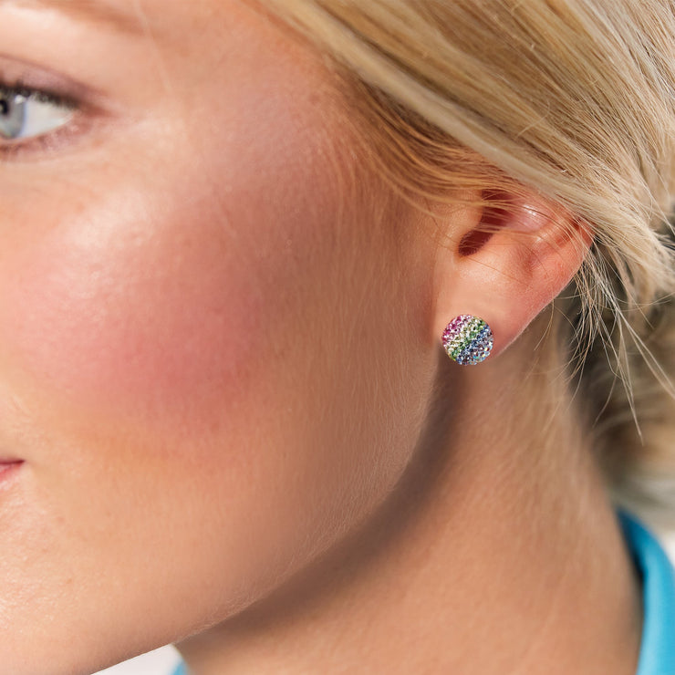 Prism Sparkle Ball™ Stud Earrings on model